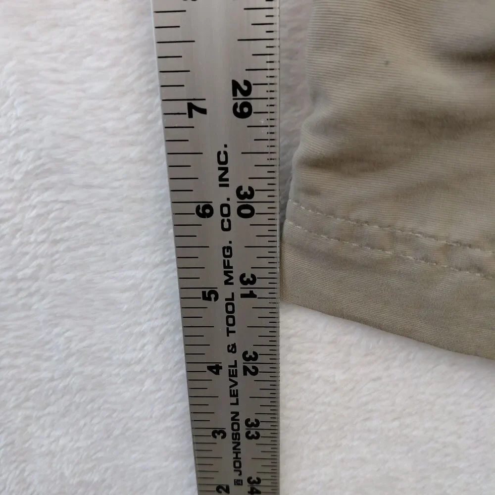 The North Face Paramount Peak Convertible Pants Mens Medium Beige Belted Outdoor